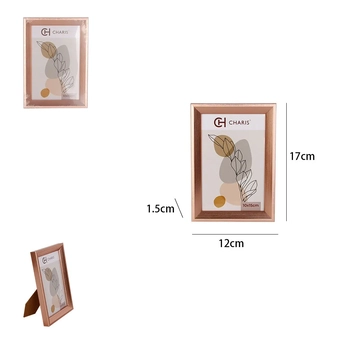 WX12984 PORTA RETRATO PP BELLA ROSE GOLD 10CM X 15CM