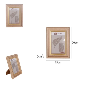 WX13133 PORTA RETRATO MDF ELEGANCE CASTANHO 10CM X 15CM