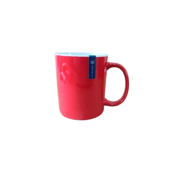 WX11968 CANECA CERAMICA IRIS DUAL VERMELHO E BRANCO 300ML