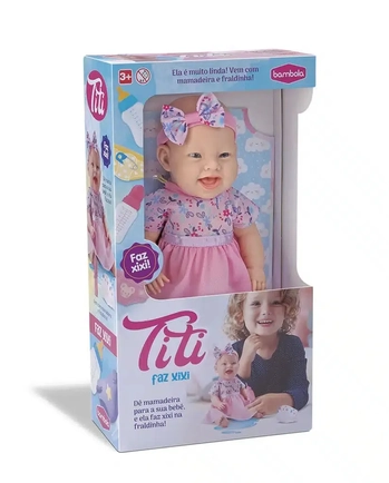 849 BONECA TITI FAZ XIXI 34CM
