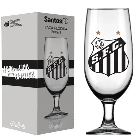7732137 TACA CERVEJA FLORIPA 300 ML SANTOS -LICENCIADO