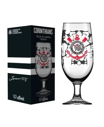 7732139 TACA CERVEJA FLORIPA 300 ML CORINTHIANS -LICENCIADO