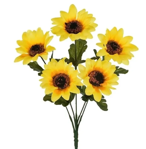 03200 MINI BUQUE DE GIRASSOL X 6  32CM