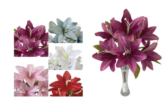 07995 BUQUE DE LIRIO X 7  47CM