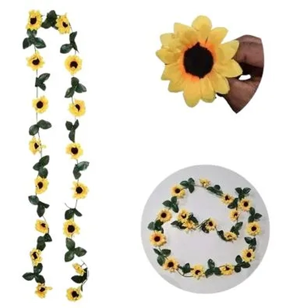 E/1185  CORRENTE DE FOLHAS COM GIRASSOL X 8 2,23M