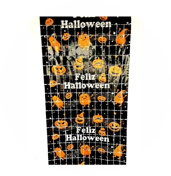 LU3814 CORTINA TEMA HALLOWEEN 2X1M