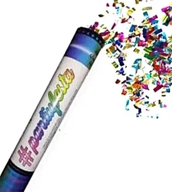 PAF008 LANÇA CONFETE METALIZADO ECO 30 CM MULTICOR