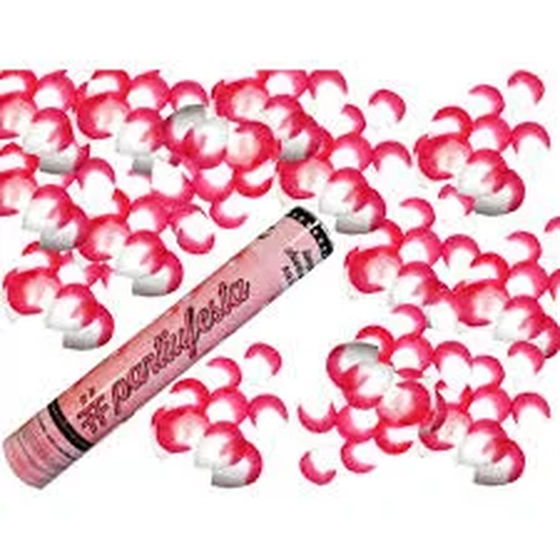 PAF021 LANÇA CONFETE PAPEL PÉTALAS DE ROSA 30 CM