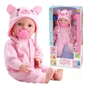 8191 BONECA DIVER NEW BORN BRINCANDO DE PIJAMA MENINA