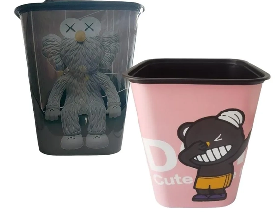 GU5069 CESTO DE LIXO PLASTICO QUADRADO 9LT