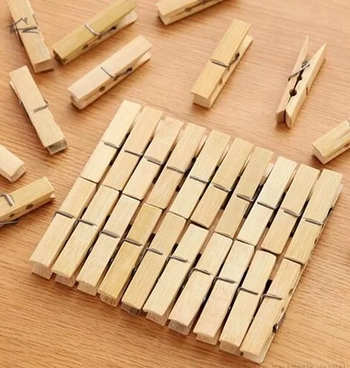GU5122 PRENDEDORES DE BAMBU 20 PECAS