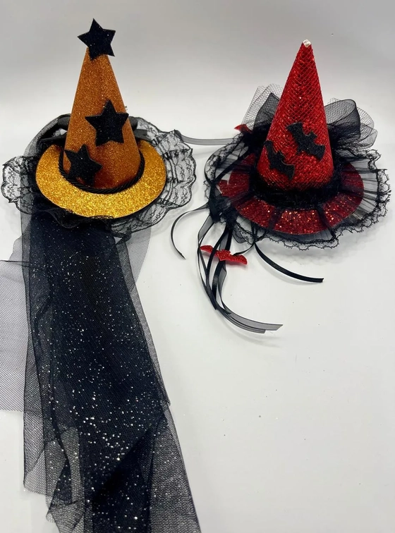 2149 PRESILHA CHAPEU LUXO HALLOWEEN