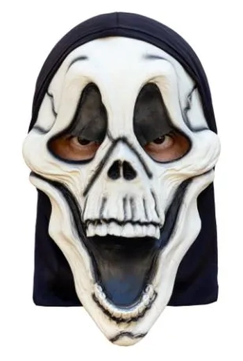 10031 MASCARA LATEX C/CAPUZ FANTASMA IV