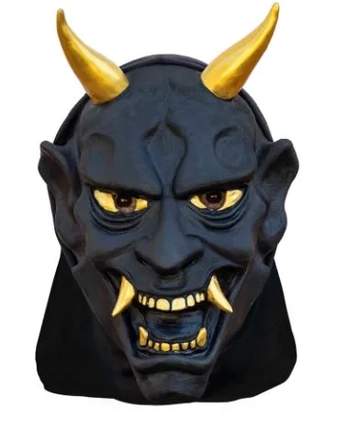 10034 MASCARA LATEX C/CAPUZ DENTE DE OURO