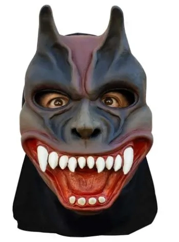 10038 MASCARA LATEX C/CAPUZ DIABO PIT
