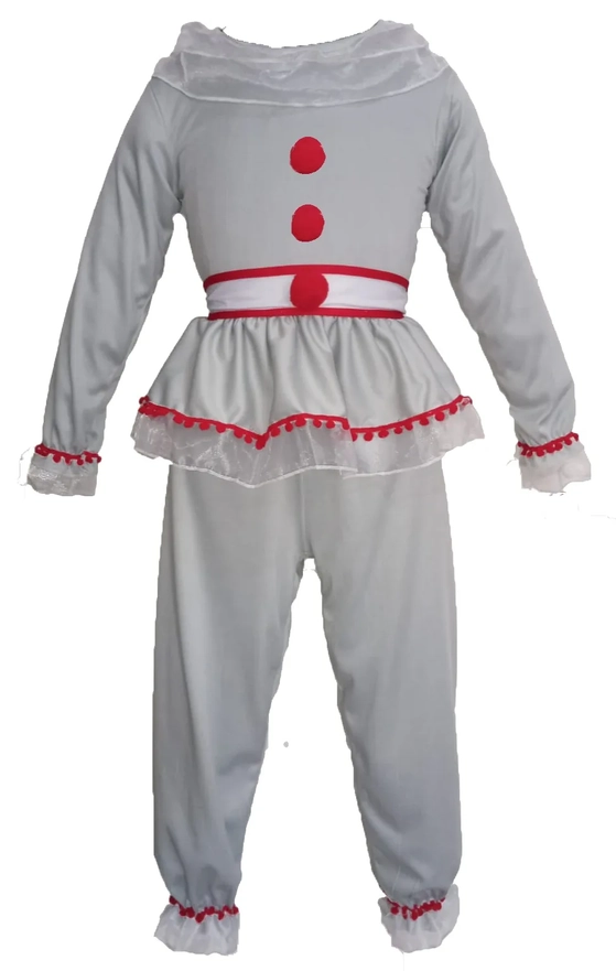 751 FANTASIA INFANTIL PALHAÇO DO MAL C/ BERMUDA TAM GG