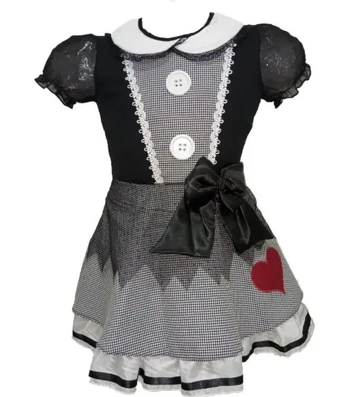 763 FANTASIA INFANTIL BRUXINHA CORACAO TAM GG