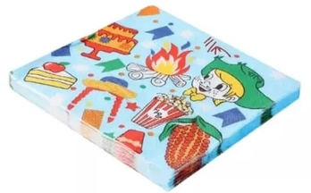 GP33160 GUARDANAPO ESTAMPADO 33X33CM JUNINA C/20