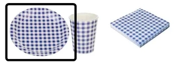 MX054R PRATO PAPEL XADREZ AZUL C/10