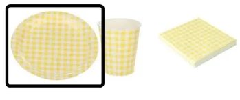 MX055R PRATO PAPEL XADREZ AMARELO C/10