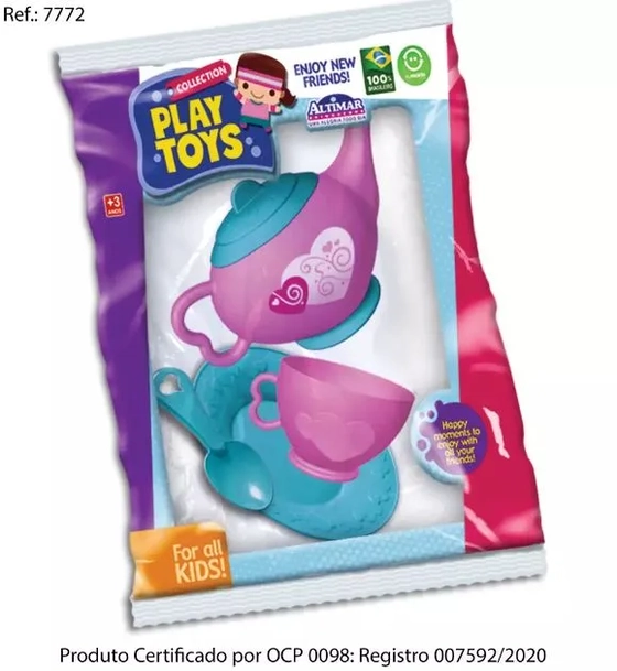 7772 KIT C/BULE . XICARA. PIRES E COLHER PLAY COOKER