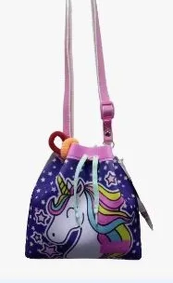 B3736 BOLSINHA BUCKET UNICORNIO ESTRELA
