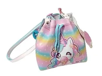 B3738 BOLSINHA BUCKET UNICORNIO SORVETE