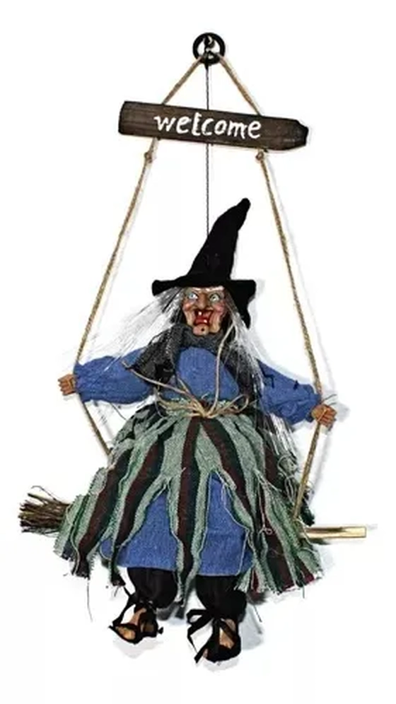 909334 BRUXA NA VASSOURA WELCOME 40CM