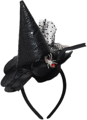 909366 TIARA LUXO BRUXA HALLOWEEN