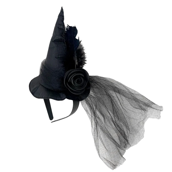 909368 TIARA LUXO BRUXA C/VÉU