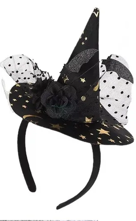 909370 TIARA BRUXA LUXO C/ VÉU