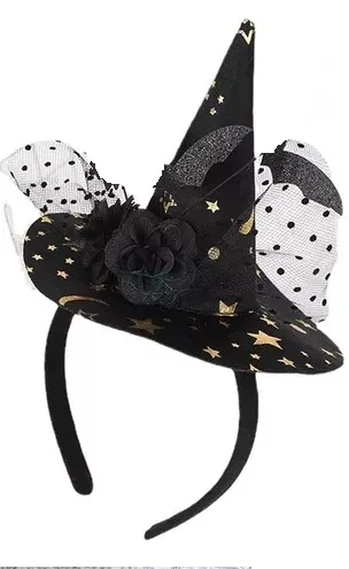 909370 TIARA BRUXA LUXO C/ VÉU