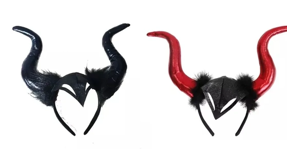 909388 TIARA CHIFRE HALLOWEEN