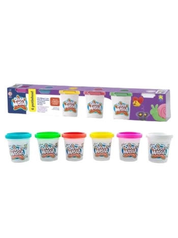 8063 DIVER MASSA - KIT COM 6 POTINHOS SORTIDOS