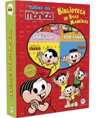 003504 MINI BOX TURMA DA MÔNICA - BIBLIOTECA DE BOAS MANEIRA