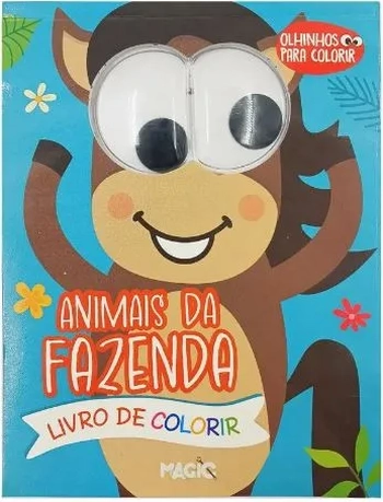 08079 OLHINHOS LIVRO DE COLORIR ANIMAIS DA FAZENDA