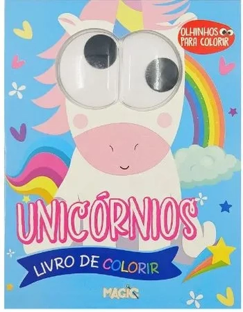 08031 OLHINHOS LIVRO DE COLORIR UNICORNIO