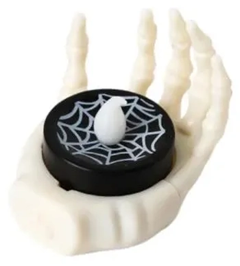 909424 VELA MÃO HALLOWEEN PLASTICA 5CM