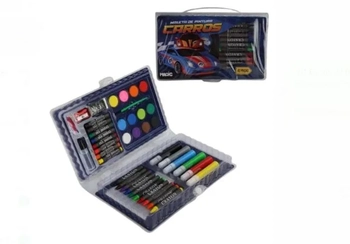 2172-A MALETA DE PINTURA 42 PEÇAS CARROS