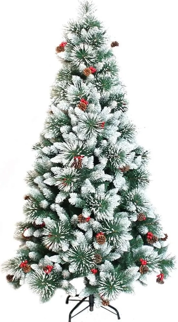 909845 ARVORE FLOCO DE NEVE HAMILTON 150CM C/360 GALHOS