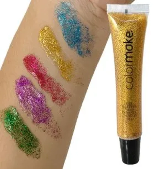 2621 GEL GLITTER OURO BISNAGA 30G