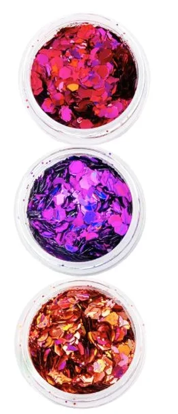 GL-MIX01 GLITTER RUBI/SAFIRA/ COBRE C/COLA