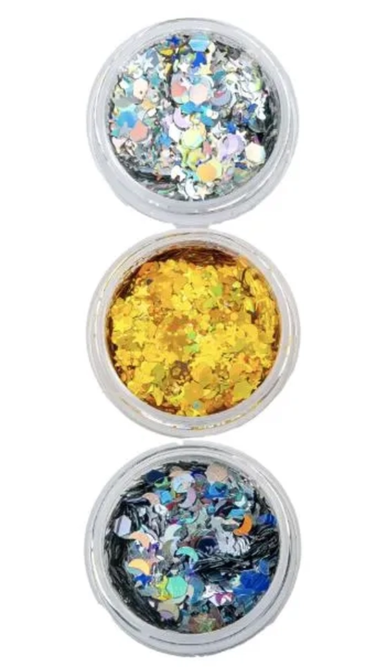 GL-MIX03 GLITTER OPALA /AMBAR/ DIAMANTE C/COLA