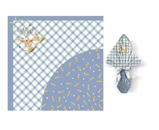 88500438 EXPRESS LOVELY GARDEN AZUL 44X44 PT C/25 UN