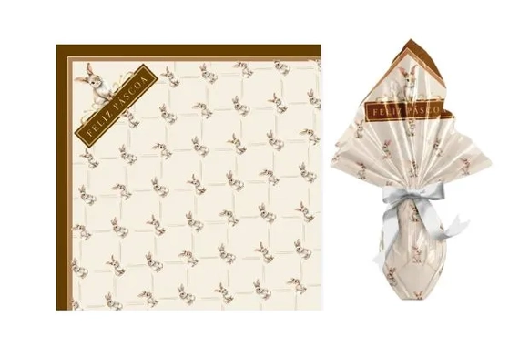 88500442 EXPRESS CLASSIQUE BUNNY MARFIM 49X49 PT C/25 UN