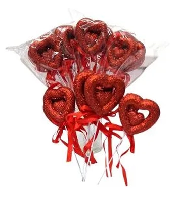 ASH-82.0275 ENFEITE CORAÇÃO 20CM C/06