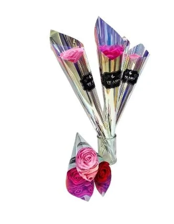 ASH-82.0246 BOTAO DE ROSA PETALAS DE SABONETE 38CM