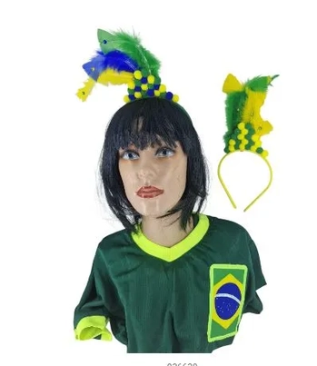 2196 TIARA BRASIL POMPOM