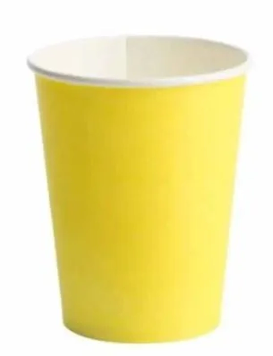 Q25460 COPO DE PAPEL LISO AMARELO