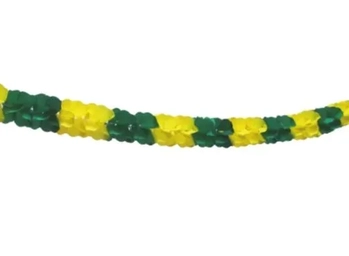 CPFJG1 GUIRLANDA REDONDA PEQUENA VERDE E AMARELO